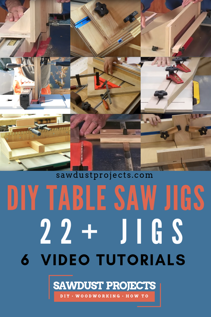 DIY table saw jigs videos and tutorials. #SawdustProjects