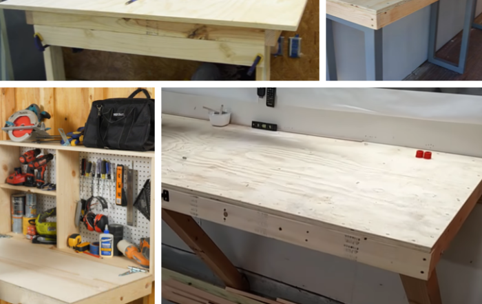 DIY Folding Work Bench - 6 Must-See Tutorials #sawdustprojects